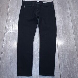 Kato Jeans Mens 33 Black Selvedge Denim Slim Fit The Scissors USA Hiroshi Kato